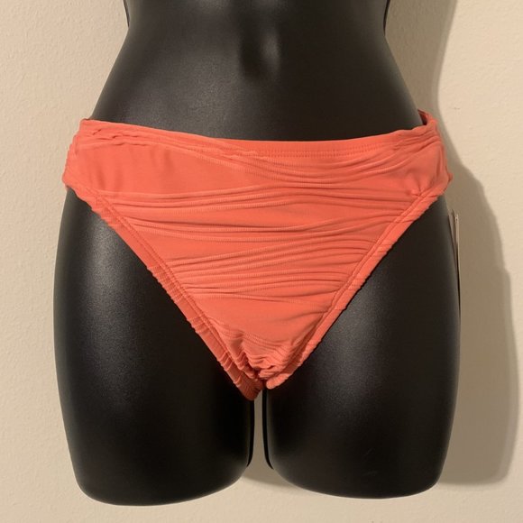 Go Gossip Coral Bikini Bottom, Size S - Picture 1 of 8